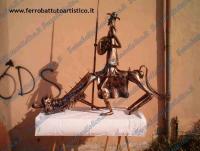 "Don Chisciotte" - Scultura in Ferro Battuto